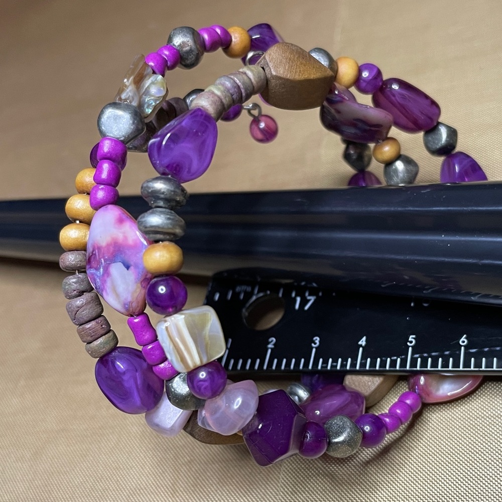 Beautiful beaded wrap bracelet